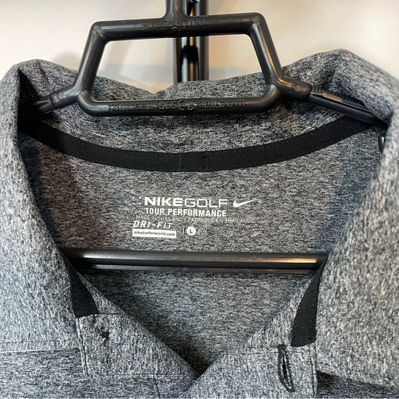 Nike Golf Tour Performance Grey Polo Shirt Size Large Mens - Picture 4 of 4